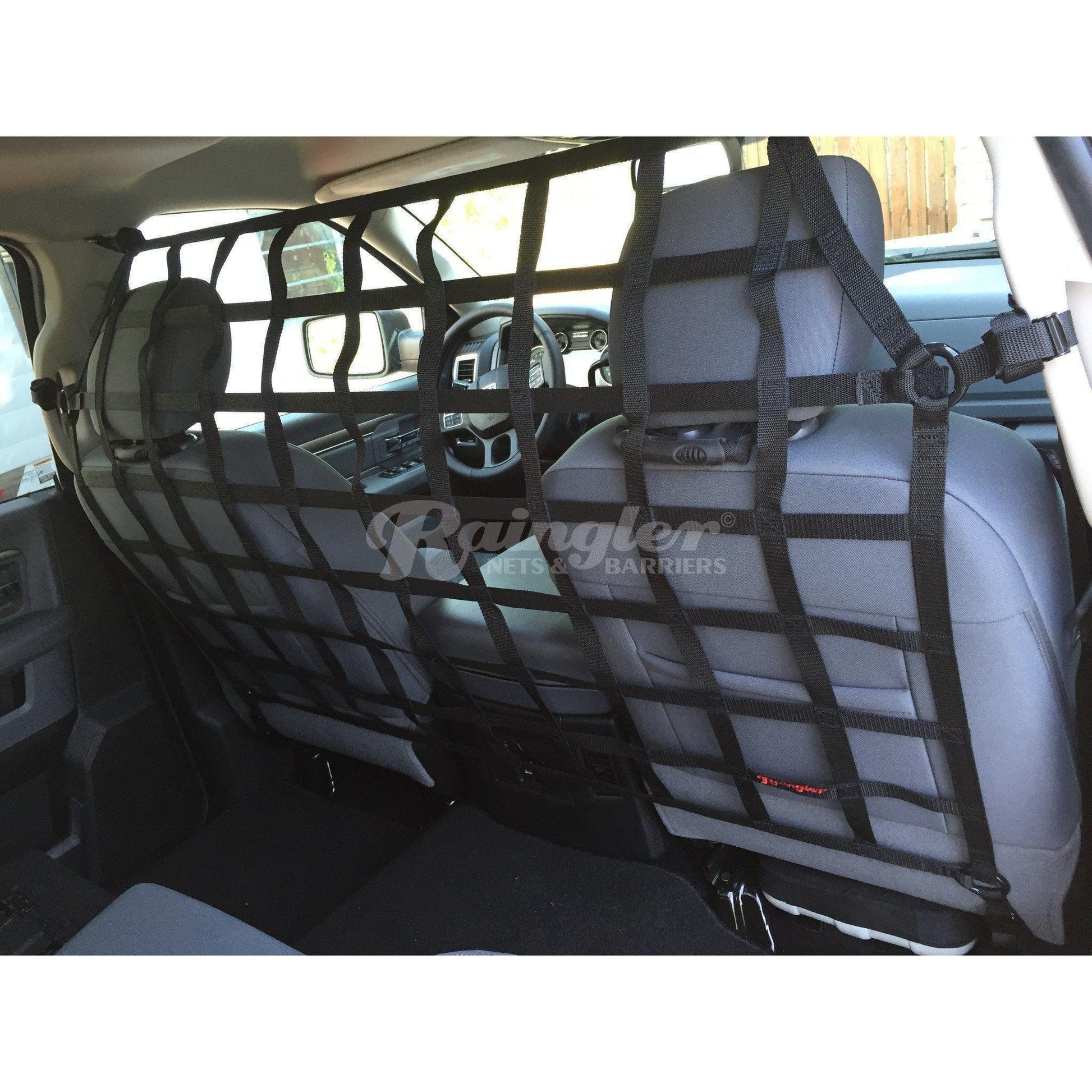 1999 - 2016 Ford F250 F350 Super Duty Crew Cab Behind Front Seat Barrier Divider Net-Raingler