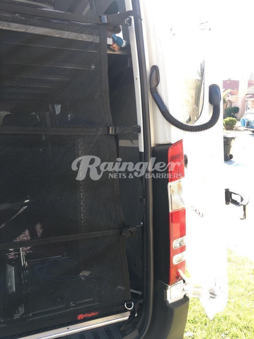 2006 - 2021 Freightliner Sprinter 2nd Gen Raised Roof Model Rear Barrier Divider Net-Raingler