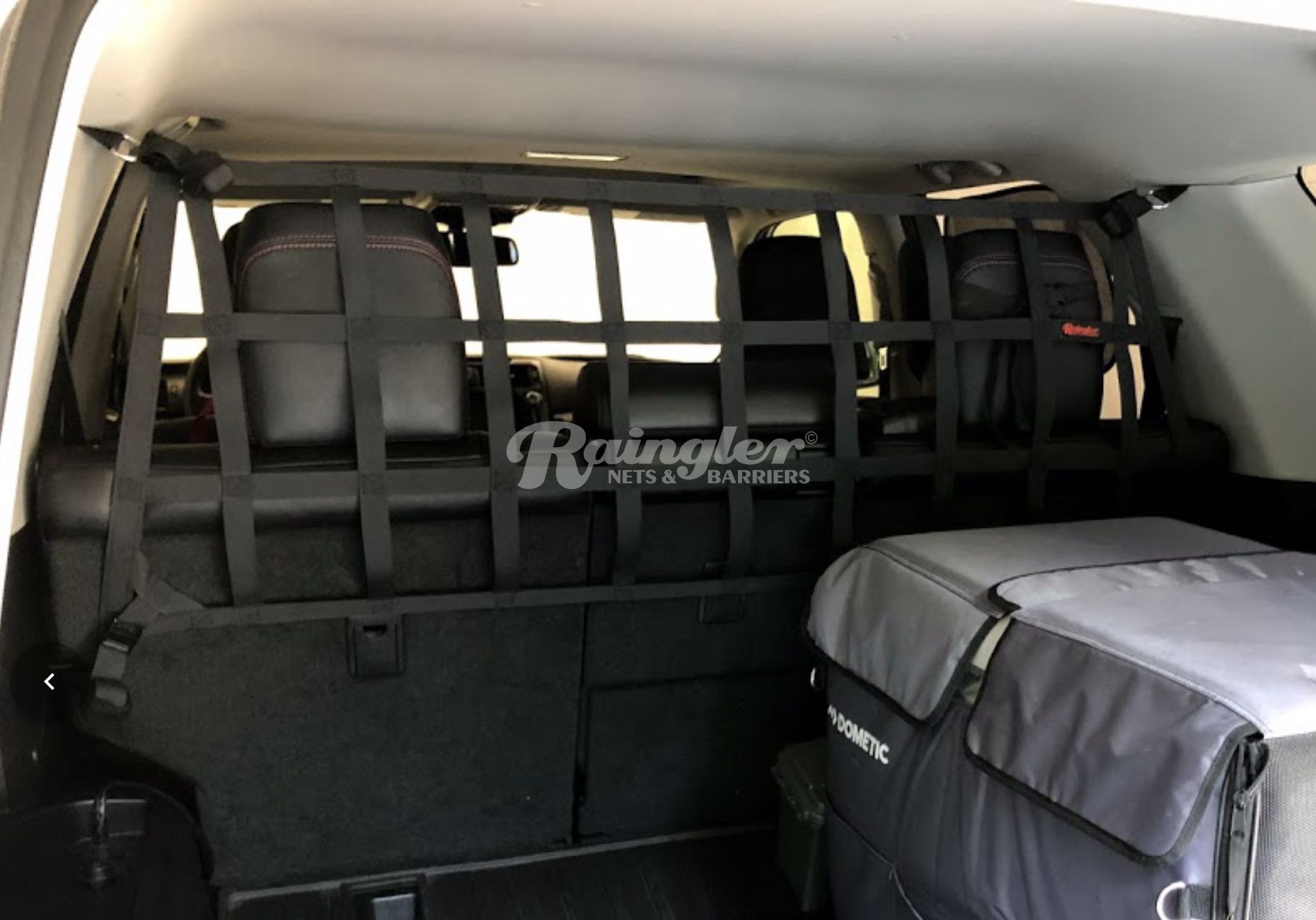 2010 - 2024 Toyota 4Runner 5th Gen (N280) Behind 2nd Row Rear Seat Special Application Barrier Net - 4-Point-Raingler