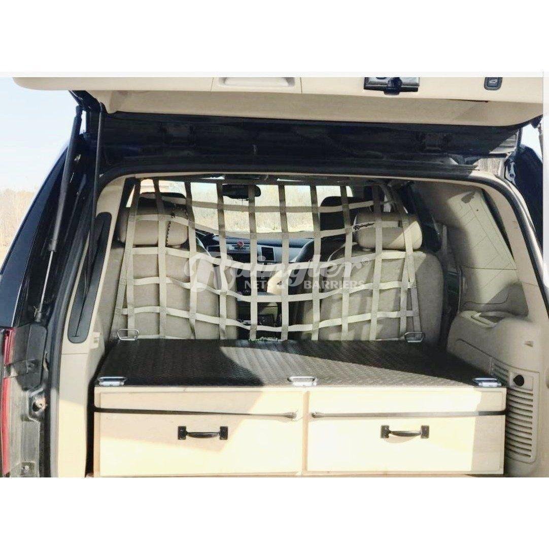 1992 - 2006 Chevrolet Tahoe Behind 2nd Row Seats Rear Barrier Divider Net-Raingler