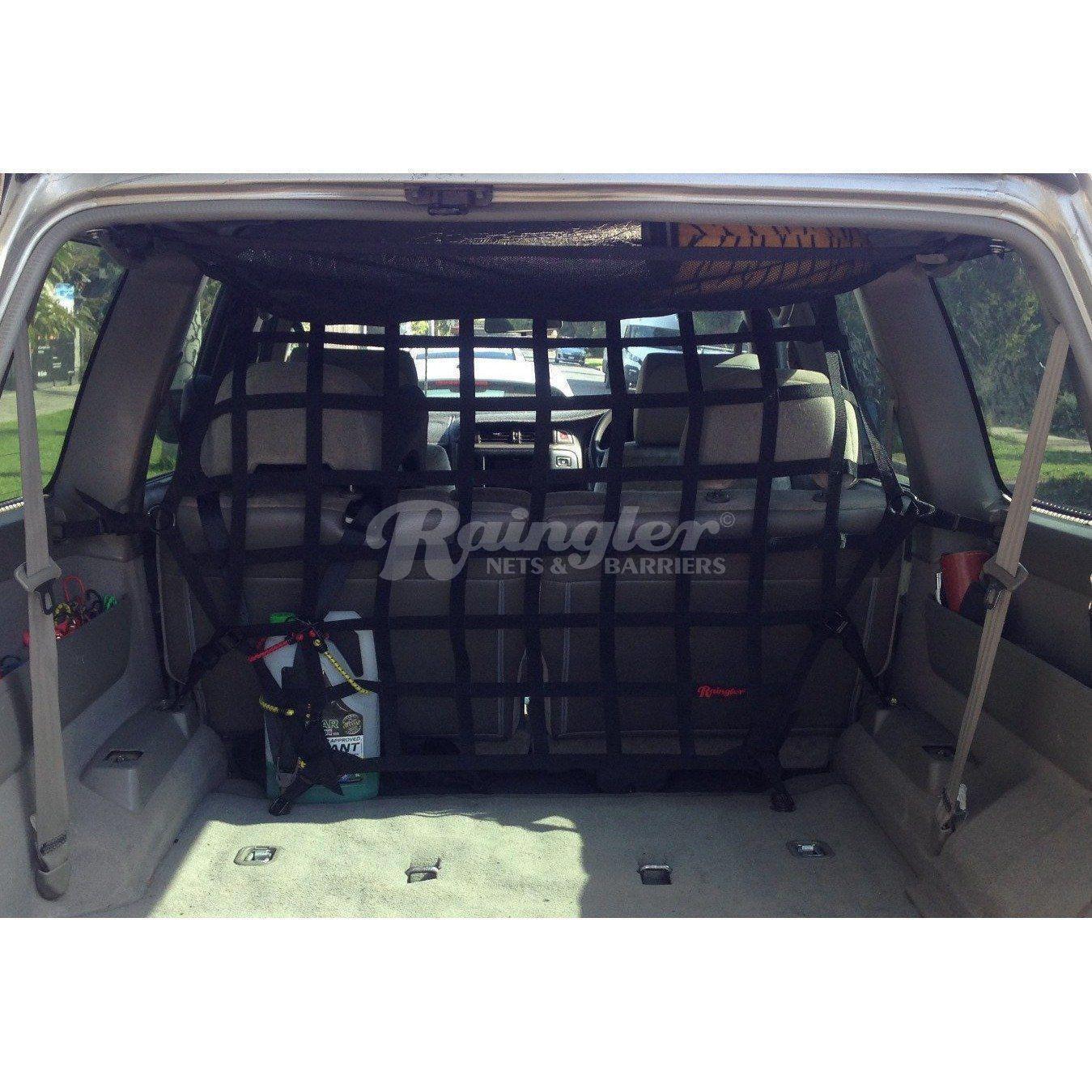 1997 - 2013 Nissan Patrol / Safari Behind 2nd Row Seats Rear Barrier Divider Net-Raingler