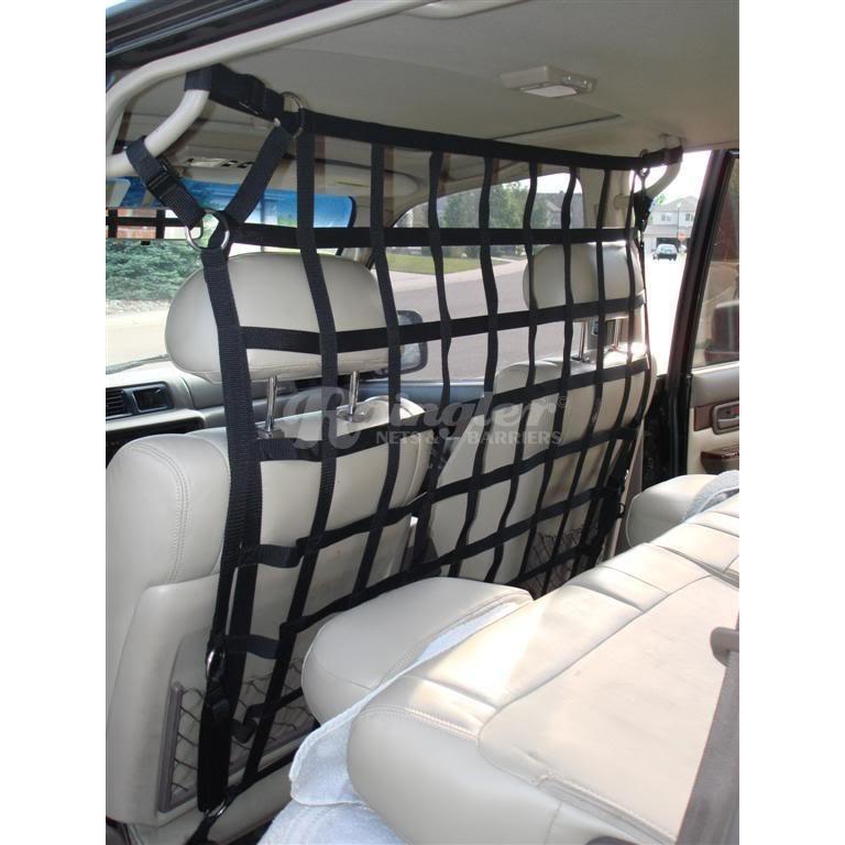 1998 - 2007 Toyota Land Cruiser (J100) Behind Front Seats Barrier Divider Net-Raingler