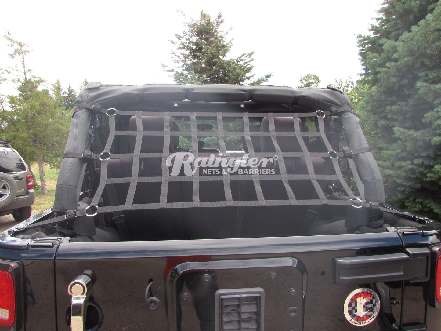 2007 - 2018 Jeep JK JKU Wrangler 2nd Row Ceiling Attic Net-Raingler