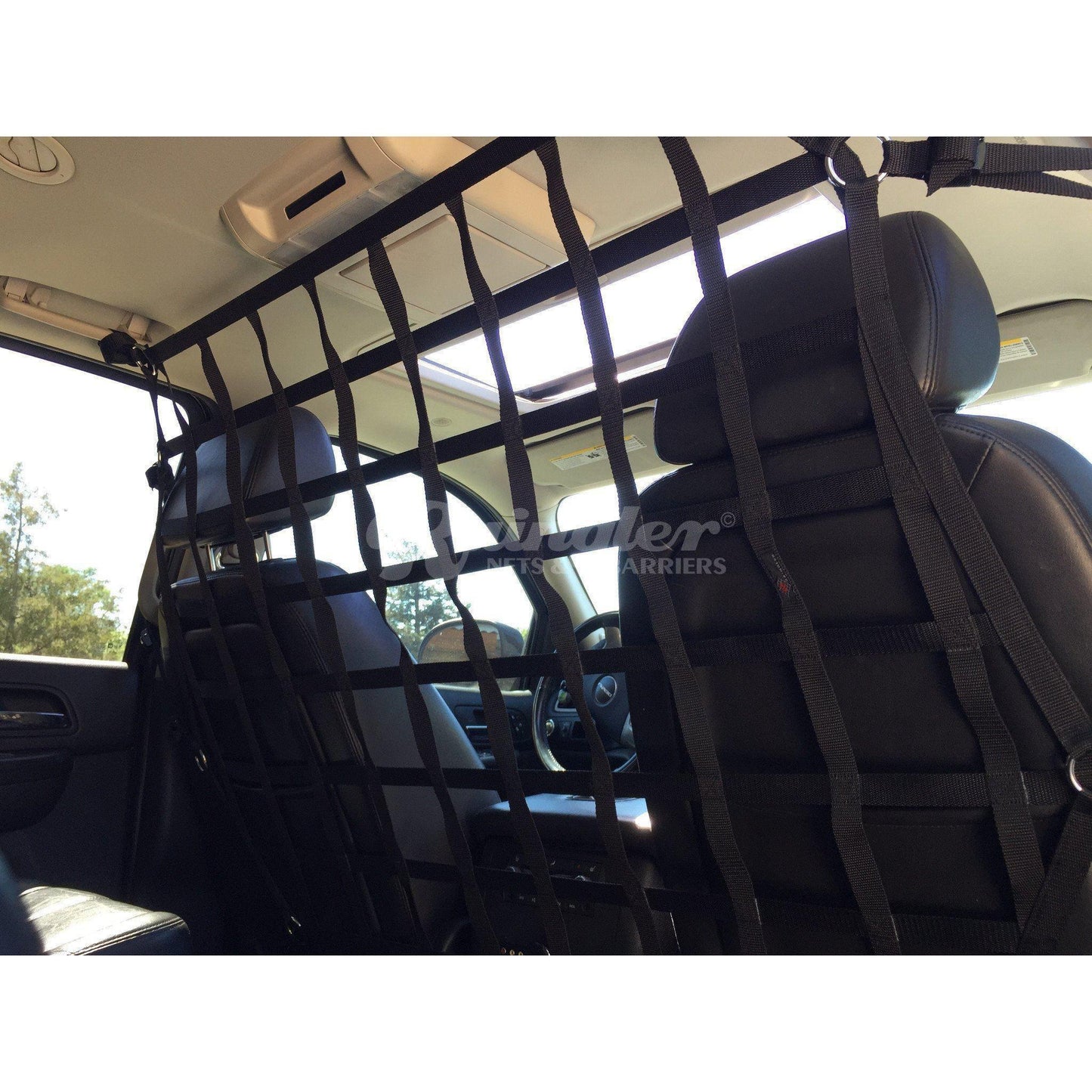 2011 - Newer Dodge Durango Behind Front Seats Barrier Divider Net-Raingler