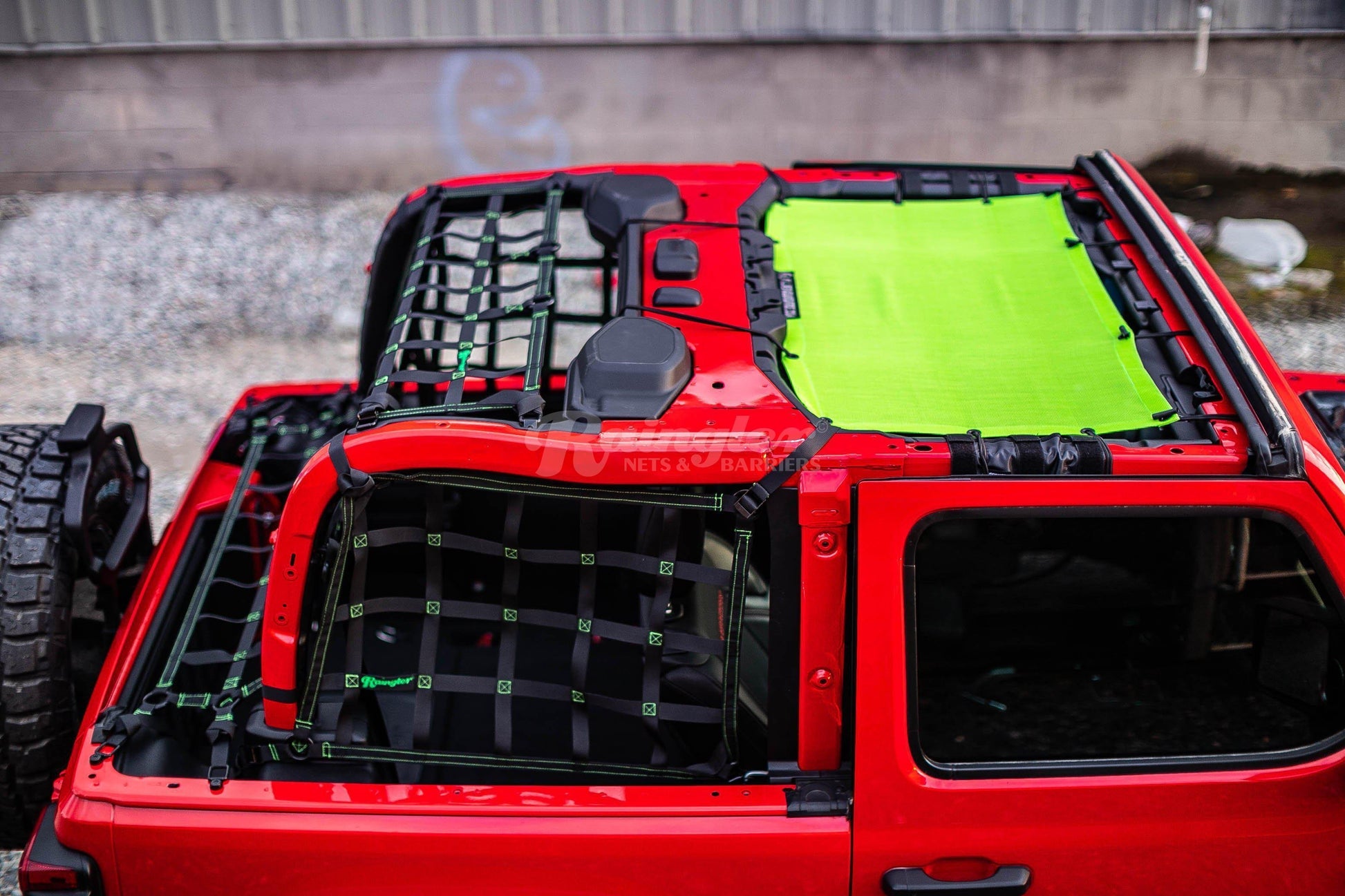 2018 - Newer Jeep Wrangler JL 2 Door Side Window Nets-Raingler