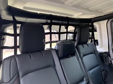 2018 - Newer Jeep Wrangler JLU 4 Door Full Height Behind 2nd Row Seats Rear Barrier Divider Net-Raingler